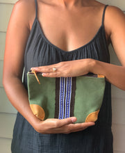 Load image into Gallery viewer, Konso Konjo Pouch - Olive Green